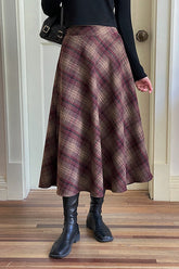 Vintage Red Mohair Christmas Skirt