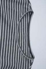 Striped Crew Neck Fitted Long Sleeve Tee