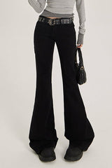 Low Rise Stretchy Slim Bootcut Jeans