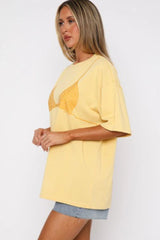 Bikini Graphic Oversized Crew Neck T-Shirt