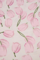 Printed Lace Halter Midi Dress