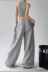 Quick-Dry Lightweight Loose Wide-Leg Drawstring Pants