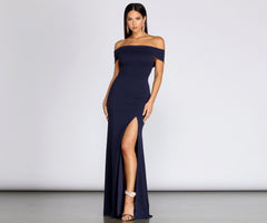 Layci Formal High Slit Dress Ins Street