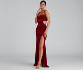Lara Glitter Velvet Mermaid Dress Ins Street