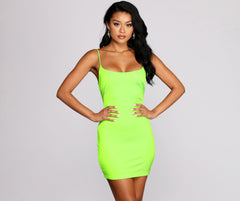 Club Cuts Satin Mini Dress Ins Street