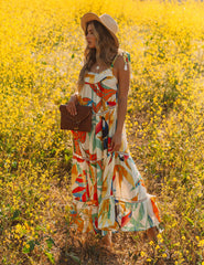 Baja California Crochet Tiered Maxi Dress - FINAL SALE