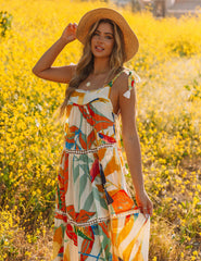 Baja California Crochet Tiered Maxi Dress - FINAL SALE