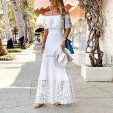 Depths Of My Love Off The Shoulder Lace Dress
