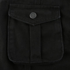 KittenAlarm - Y2K Women Loose Jeans Fashion Street Low Waist Pocket Long Washed Solid Color Casual Workwear Jeans Female Baggy Denim Trousers