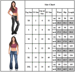 KittenAlarm - Skinny Flared Jeans Women's Fashion Denim Pants Bootcut Bell Bottoms Stretch Trousers Women Jeans Woman Jeans Low Rise Jeans