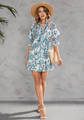 Fresh Take Floral Button Down Babydoll Dress