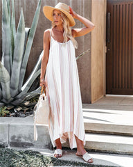 Mary Printed Tassel Tie Maxi Dress