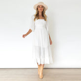 Katelyn Puff Sleeve Midi Dress