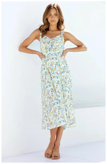 Loved By You Floral Midi Dress - Ivory