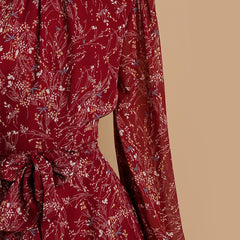 Eyan Printed Tie Dress