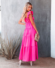 KittenAlarm - Caprice Tiered Ruffle Maxi Dress