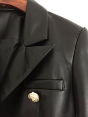 TONIA LEATHER BLAZER