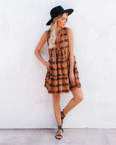 Seven Wonders Cotton Pocketed Embroidered Dress