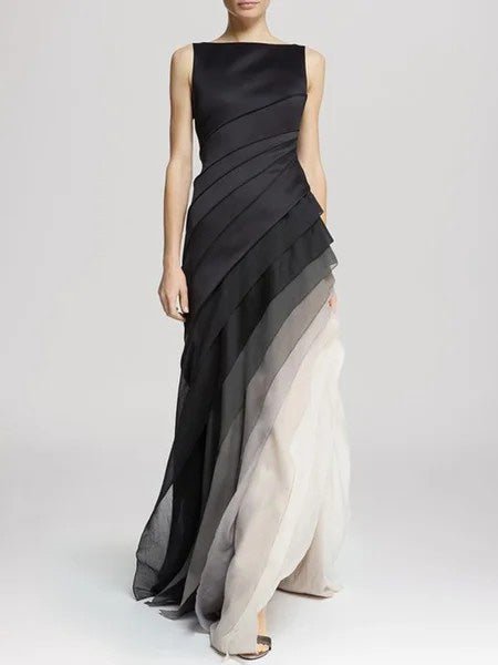 KittenAlarm - Ombre Layered High Waist Irregular Dress KittenAlarm - Ombre Layered High Waist Irregular Dress