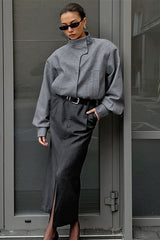 Fashion Short Wool Blend Coat