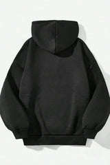 Lip Print Graphic Hoodie
