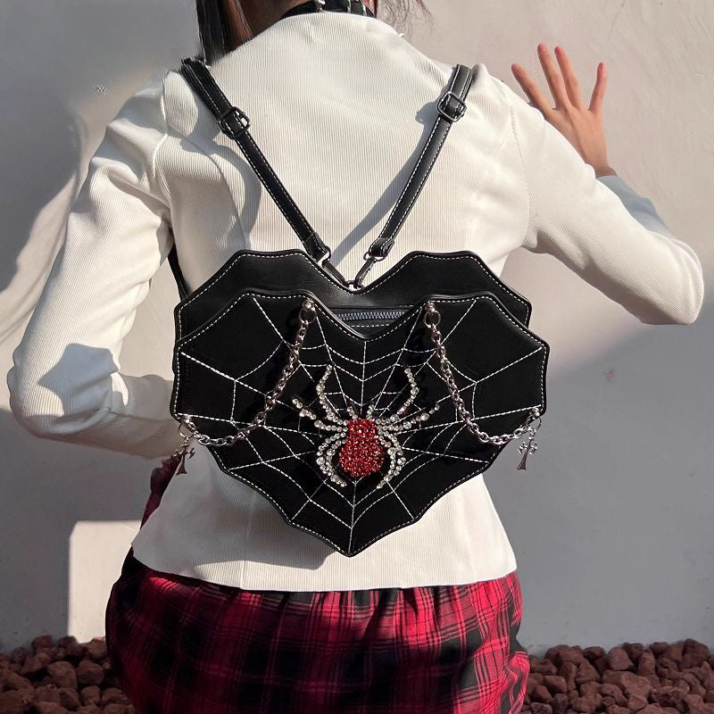 Harajuku Gothic Spider Crossbody Y2K Leather Lolita Punk Bag