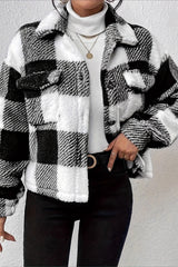 Double-Sided Fleece Button Coat
