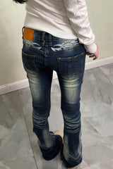 Vintage Fade Low Rise Bootcut Jeans
