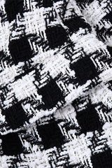 Textured Houndstooth Winter Blazer