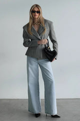 Tailored Tie Detail Slim Fit Blazer