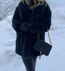 Faux Fur Thick Winter Coat Coats-241208