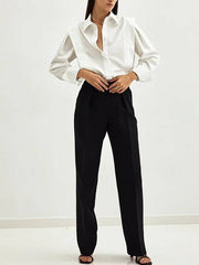 Long Sleeve with Pleated Detailing Top