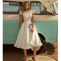 Dunhuang Short Sleeve Waist Controlled Dress Petti dress