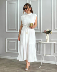 Lizel Midi Dress - White