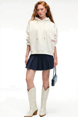 Heart Lock Graphic Oversized Pullover Hoodie