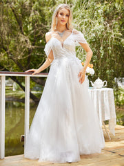 Wear V neck Slim Dress Wedding Dress