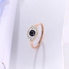 Eye Of God Rose Gold 14K Titanium Steel Rings