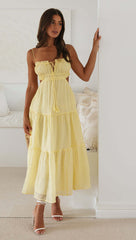 Saz Maxi Dress - Yellow