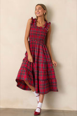 Checkered Slip Party Dress
