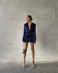 Anna Love Mini Dress - Blue