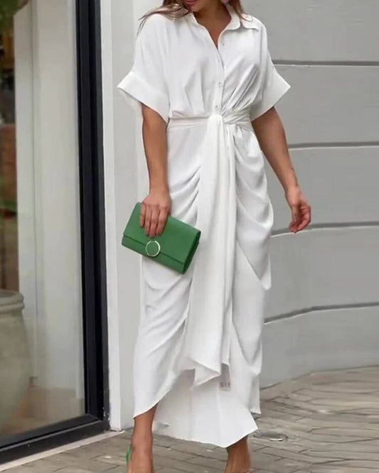 Summer Babe Midi Dress - White