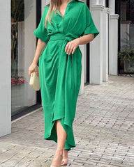 Summer Babe Midi Dress - Green