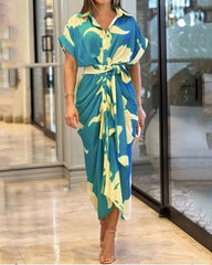 Summer Babe Midi Dress - Blue