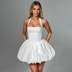 Vettori Mini Dress-White