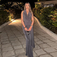 Angola Maxi Dress - Grey