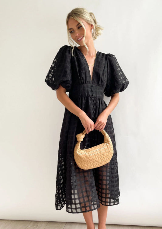 Paradise Midi Dress - Black