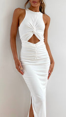 Kezra Midi Dress - White