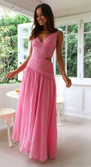 Cherry Dream Dress - Rose Red