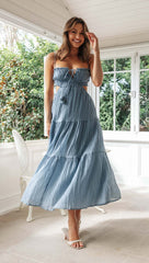Saz Maxi Dress - Blue