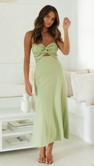 Calico Dress - Green